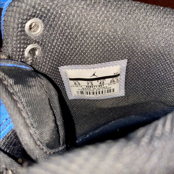 NIKE AIR JORDAN 1 RETRO I KO HIGH OG AJKO BLACK SPORT BLUE ROYAL 638471-007 8.5 - Picture 6 of 8